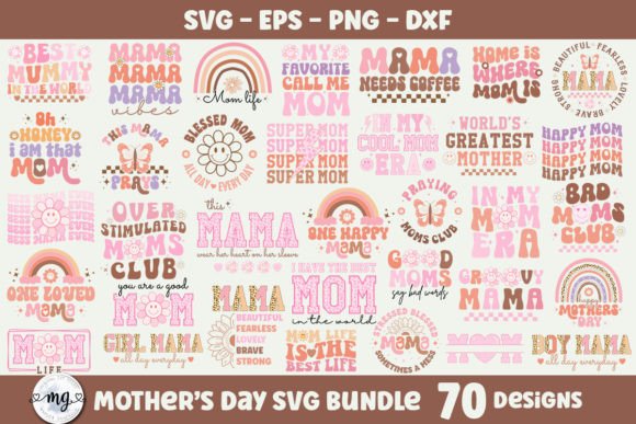 Download Retro Mother's Day SVG Bundle. - Mother's day svg bundle Collection
