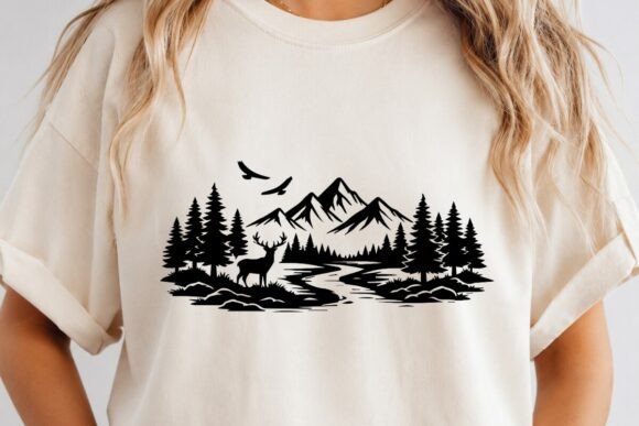 Download Deer Mountain SVG PNG Nature Landscape - Mountain svg Collection