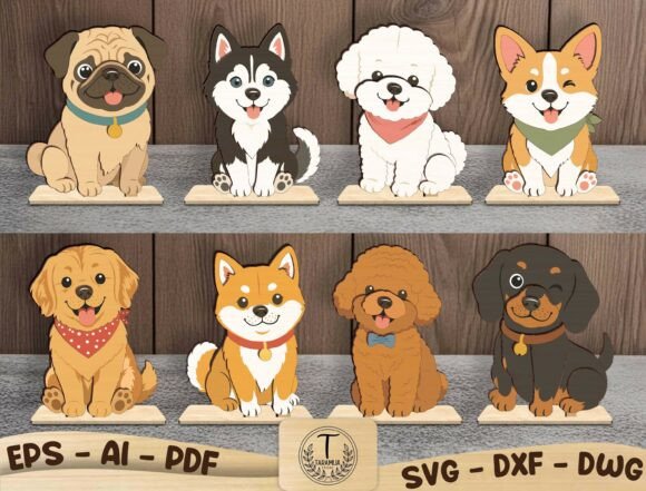 Download Dog Standee Laser Cut File SVG Bundle - Premium Resources