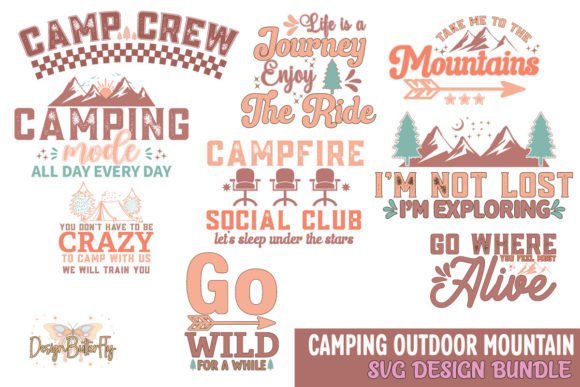 Download Camping Outdoor Mountain SVG Bundle - Mountain svg Collection