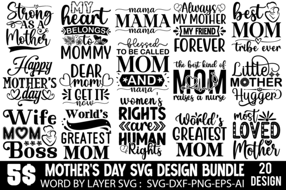 Download Mother's Day SVG Bundle, Mom SVG - Mother's day svg bundle Collection