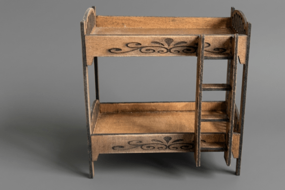 Download Bunk Bed SVG Laser Cut File 1:12 Scale - Premium Resources