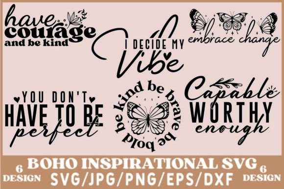 Download Boho Inspirational Svg Png Bundle - Inspirational svg Collection