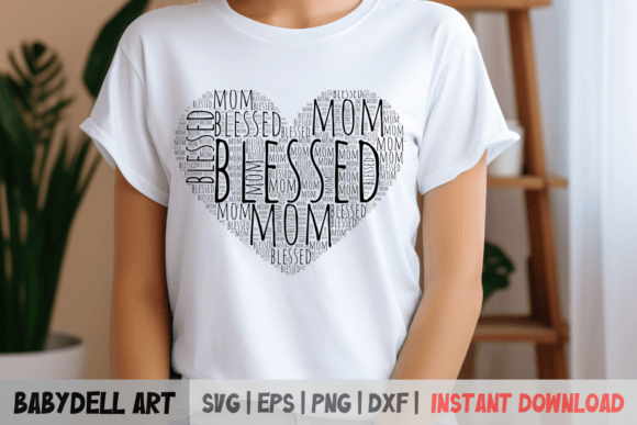 Download Blessed Mom SVG Design for DIY Projects - Blessed mom Collection