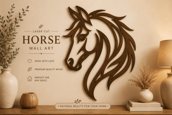 Download Horse Head Wall Art SVG,Laser Cut Files - Laser cut file Collection